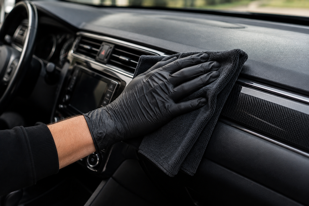 Premium Black Nitrile Disposable Detailing Gloves – Latex-Free (10/20/50/100 Pack)